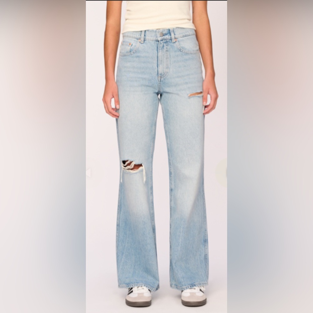 DL1961 Desi Boot 32” Relaxed Distressed‎ Jean In Vintage Size 34 100% Cotton